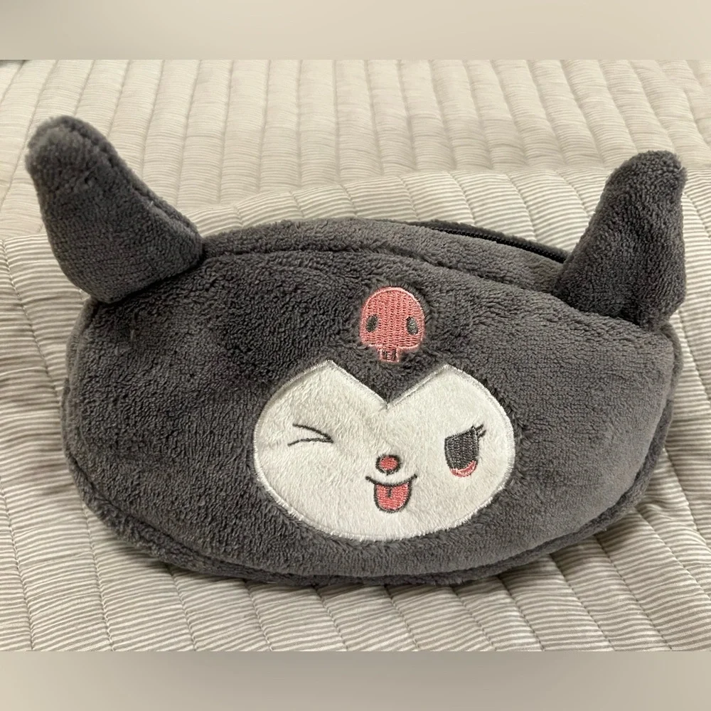 Sanrio Kuromi Plush Pouch & Kawaii Stationery Gift Set